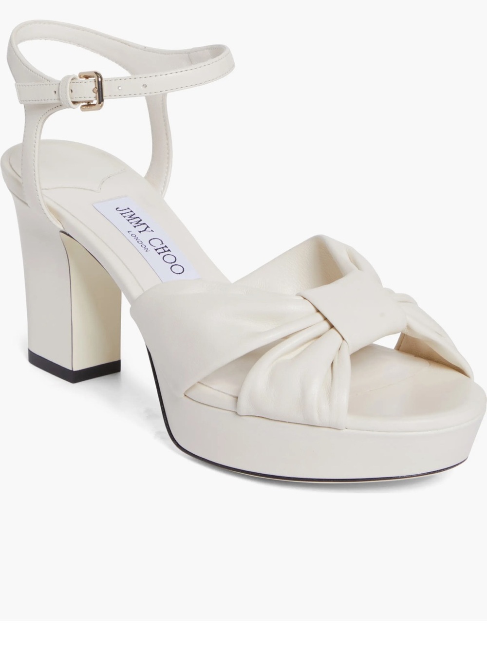 Jimmy Choo Leather Heloise Platform Sandals Size 8